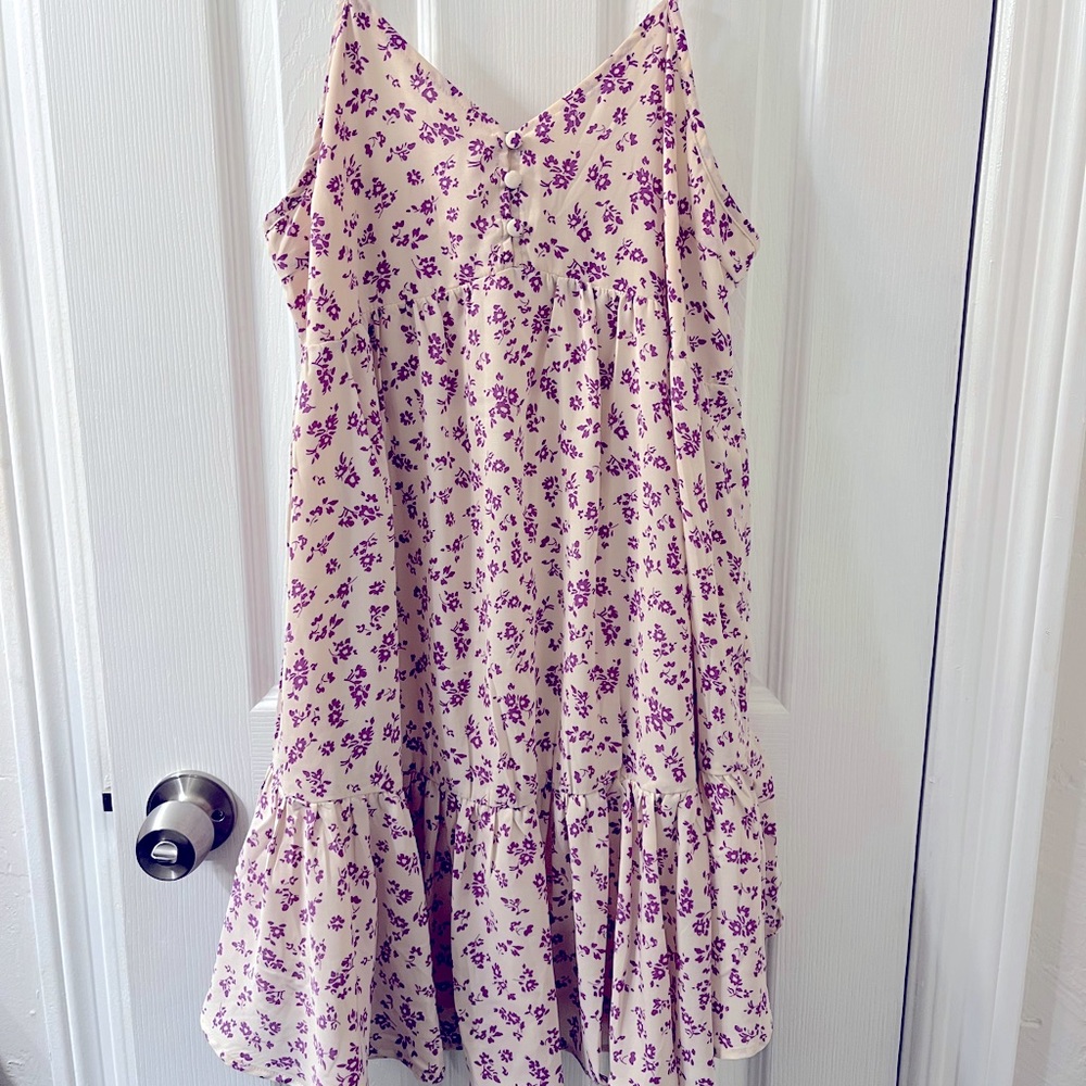 Purple Floral Dress